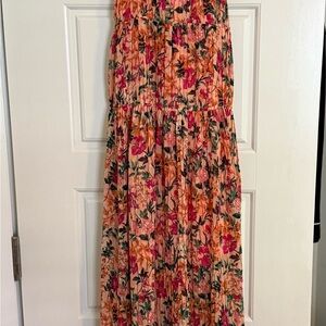 ASTR The Label Peach Floral Dress